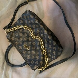 Guess Logo Monogram Triple-Compartment Satchel